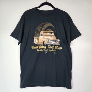 Cabo Joe Shirt Mens Sz M Black Cotton T Shirt Antique Auto Shop Mechanic Vtg Car